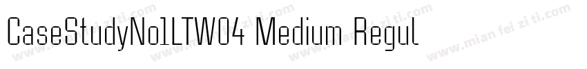 CaseStudyNo1LTW04 Medium Regular字体转换